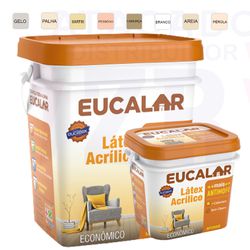EUCATEX EUCALAR LATEX ACRILICO MARFIM 18LT - 08934 - ATACADO ZR