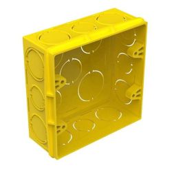 AMANCO CAIXA LUZ PVC AMARELA 4X4 - 07300 - ATACADO ZR