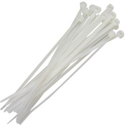 FOXLUX ABRAÇADEIRA NYLON BRANCA 200 X 2,5 C/ 100 UN - 06184 - ATACADO ZR