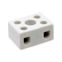 FOXLUX CONECTOR PORCELANA 2 POLOS 16MM - 06210 - ATACADO ZR