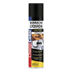 BASTON CHEMICOLOR BORRACHA LÍQUIDA PRETA 400ML - 14263 - ATACADO ZR