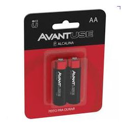 AVANT PILHA ALCALINA PEQUENA AA BLISTER C/ 02 - 14209 - ATACADO ZR