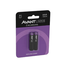AVANT PILHA RECARREGAVEL AAA BLISTER C/ 02 - 14215 - ATACADO ZR