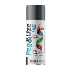 PEG&USE SPRAY USO GERAL CINZA ESCURO 300ML/139G - 14379 - ATACADO ZR