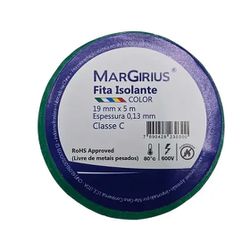 MARGIRIUS FITA ISOLANTE VERDE 19MM X 5M - 14352 - ATACADO ZR