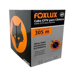 FOXLUX CABO DE REDE CFTV P/ CAMERA C/ 305MTS - 07411 - ATACADO ZR