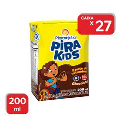 Bebida Láctea Pirakids Chocolate Piracanjuba - 27x... - Atacado Mirim