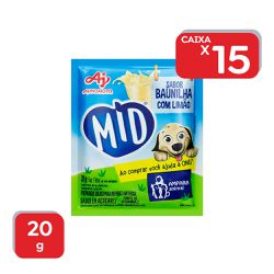 Refresco em Pó Mid Baunilha / Limão 20g - 15x20g -... - Atacado Mirim