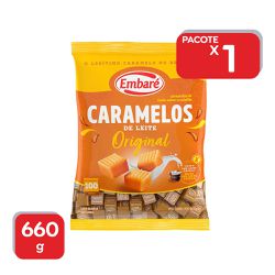 Bala Caramelos de Leite Embaré - 660g. - 1765 - Atacado Mirim