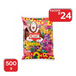 Bala Mastigável Chita Sortidas 500g - 24x500g - 90... - Atacado Mirim