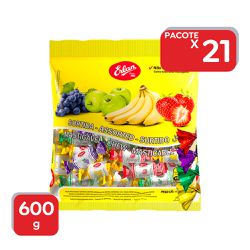 Bala Mastigável Erlan Sortida 600g - 21x600g - 9 - Atacado Mirim
