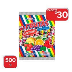 Bala Mastigável Frutas Sortidas Santa Fé 500g - 30... - Atacado Mirim