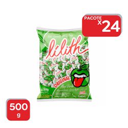 Bala Mastigável Lilith Maça Verde 500g - 24x500g -... - Atacado Mirim