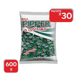 Bala Mastigável Pipper Hortelã 500g - 30x500g - 12... - Atacado Mirim