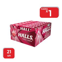Drops Halls Cereja 28g - 21x28g - 25 - Atacado Mirim