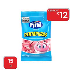 Bala Gelatina Fini Dentadura 15g - 12X15g - 15594 - Atacado Mirim