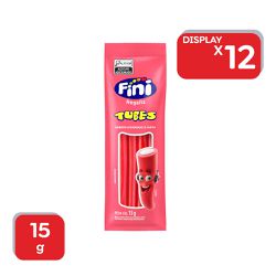 Bala Gelatina Fini Tubes Morango Liso 15g - 12X15g... - Atacado Mirim