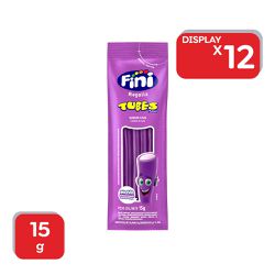 Bala Gelatina Fini Tubes Uva Lisa 15g - 12X15g - 1... - Atacado Mirim