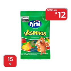 Bala Gelatina Fini Ursinho Mini 15g - 12X15g - 155... - Atacado Mirim