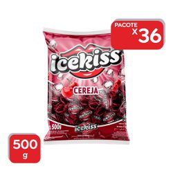 Bala Icekiss Geladinha Cereja 500g - 36x500g - 121 - Atacado Mirim