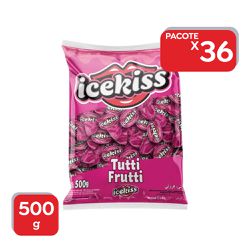 Bala Icekiss Tentação Tutti-Frutti 500g - 36x500g ... - Atacado Mirim