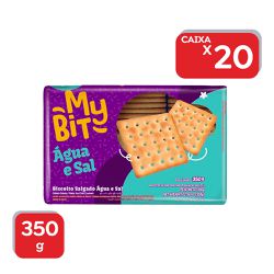 Biscoito Água e Sal My Bit - 20x350g - 16062 - Atacado Mirim