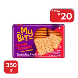 Biscoito Cream Cracker My Bit - 20x350g - 16064 - Atacado Mirim