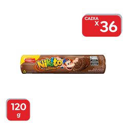 Biscoito Recheado Chocolate Nikito - 36x120g - 159 - Atacado Mirim