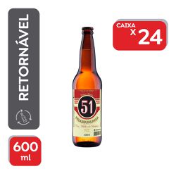 Aguardente 51 Pirassununga Edição Histórica 600ml ... - Atacado Mirim