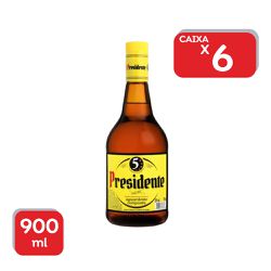 Conhaque Nacional Presidente 970ml - 6x900ml. - 32 - Atacado Mirim