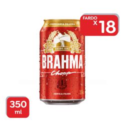 Cerveja Brahma Pilsen Lata 350ml - 18x350ml. - 164... - Atacado Mirim