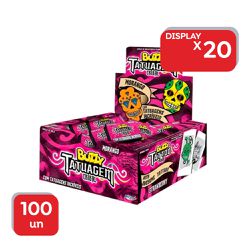Chicle Buzzy Tatoo Tribal Morango Riclan - 1x90 Un... - Atacado Mirim