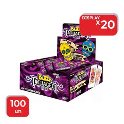 Chicle Buzzy Tatoo Tribal Uva Riclan - 1x90 Un. - ... - Atacado Mirim