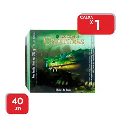 Chicle Criaturas Crocodilo Uva Verde e Roxo 300g -... - Atacado Mirim