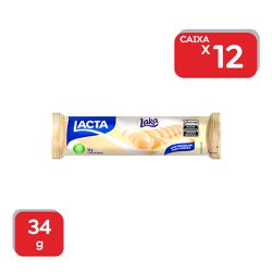 Chocolate Laka Branco Lacta 34g - 12x34g - 19199 - Atacado Mirim