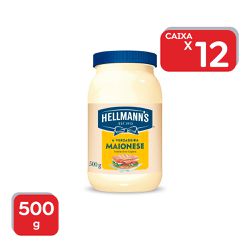 Maionese Hellmann’s Pote 500g - 12x500g - 19641 - Atacado Mirim