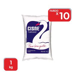 Sal Refinado Cisne Extra 1kg - 10x1Kg - 299 - Atacado Mirim