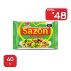 Tempero Sazón Saladas 60g - 1x48Un - 1717 - Atacado Mirim