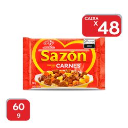 Tempero Sazón Carne 60g - 1x48Un - 746 - Atacado Mirim