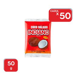 Coco Ralado Indiano 50g - 1x50 Un - 285 - Atacado Mirim