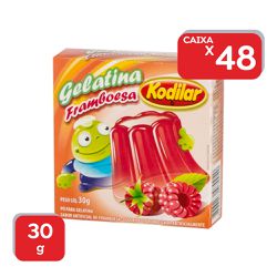 Gelatina Kodilar Framboesa 30g - 48x30g - 18129 - Atacado Mirim