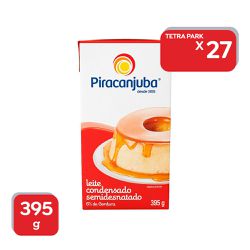 Leite Condensado Piracanjuba TP 395g - 27x395g - 1... - Atacado Mirim