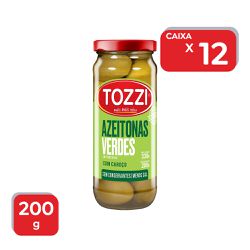 Azeitonas Verdes Tozzi Com Caroço Vidro 200g - 12x... - Atacado Mirim