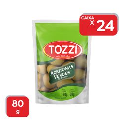 Azeitonas Verdes Tozzi Com Caroço Sache 80g - 24x8... - Atacado Mirim