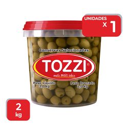 Azeitonas Verdes Tozzi Sem Caroço Balde 2Kg - 1x2K... - Atacado Mirim