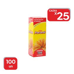 Palito De Dente Paraná - 25x100 Un - 1791 - Atacado Mirim
