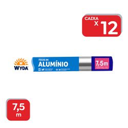 Papel Alumínio Wyda 30cm Pratic 7,5mts - 1x12 Un -... - Atacado Mirim