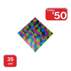 Pipa Colorida Peixinho 35x35cm - 1x50Un - 18687 - Atacado Mirim