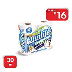 Papel Higiênico Qualité Folha Dupla 30m - 16x4 Un ... - Atacado Mirim