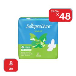 Absorvente Sempre Livre Suave Com Abas - 48x8 Un -... - Atacado Mirim